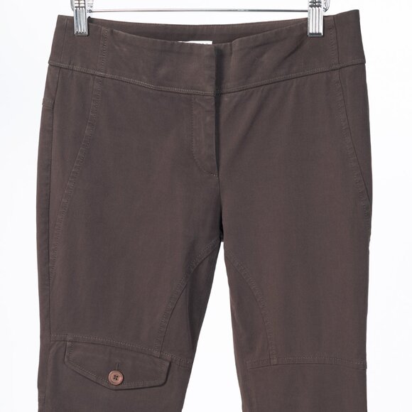 Brunello Cucinelli Brown Cotton-Twill Equestrian Trousers - Picture 3 of 11